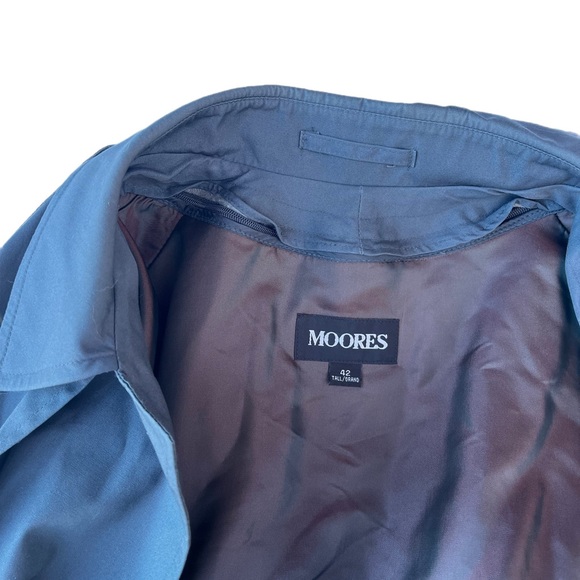 CLASSIC 90s Vintage Neutral Grey Men’s Wear Oversized Trench‎ Coat - Picture 7 of 16